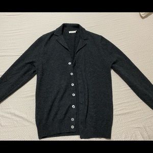 Suitsupply Men’s Cashmere Gray Cardigan sweater